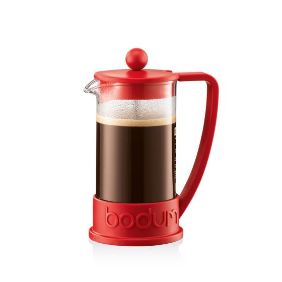 Bodum Cafetière à Piston Brazil 3 tasses (Rouge)