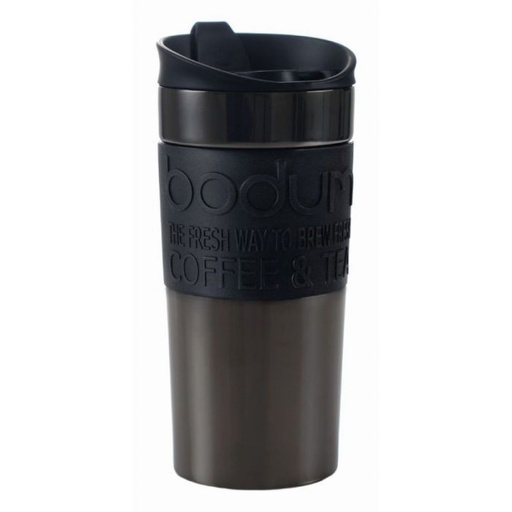 [B-11068-380S] Bodum Travel mug Gun Metal 12 oz